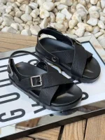 خرید صندل بچه گانه چرم ضربدری - Image 2