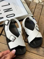 خرید صندل بچه گانه چرم ضربدری - Image 6