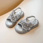 خرید صندل بچه گانه نگینی با بند