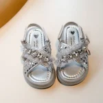 خرید صندل بچه گانه نگینی با بند - Image 5