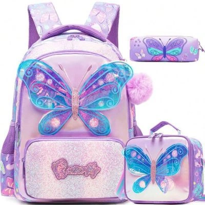 Buy a three-piece butterfly backpack