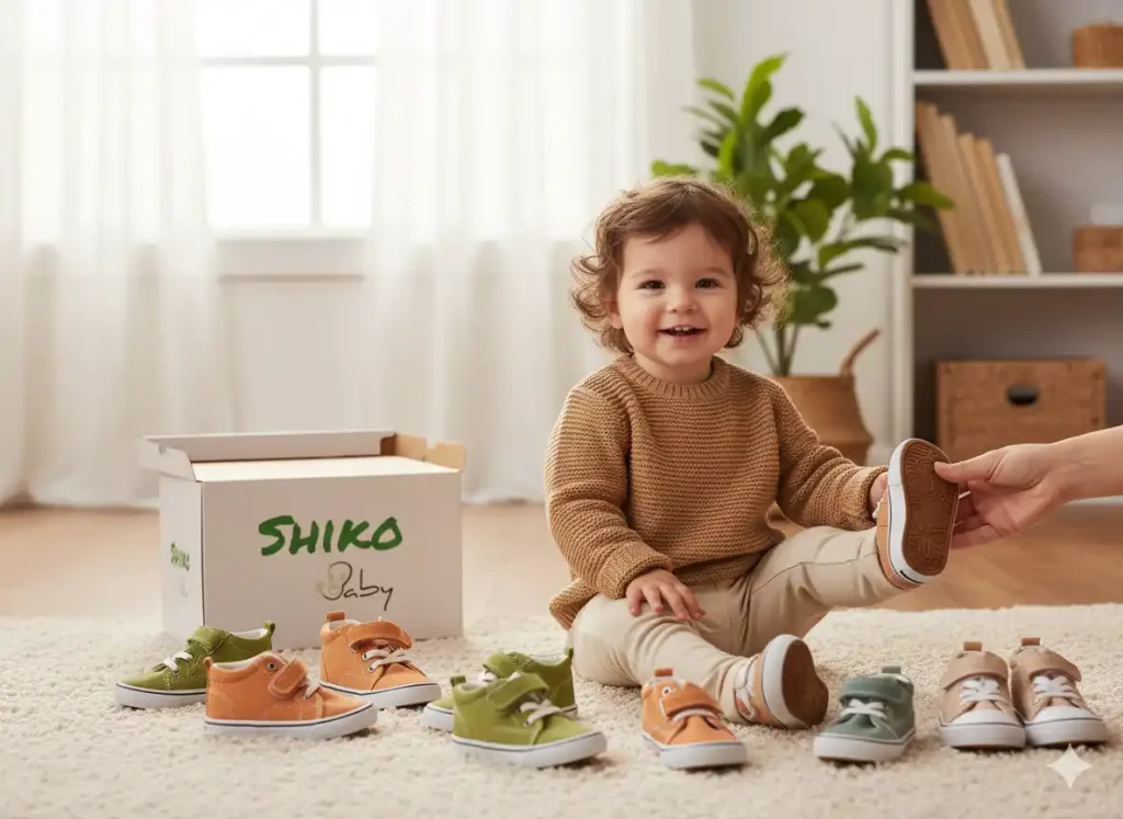 تصویری از پاهای کودک در حال رشد، شاید با اشاره‌ای به گذر زمان یا مقایسه سایز کفش‌ها.